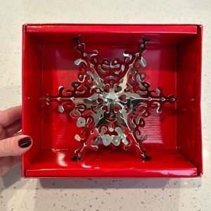 Crate&Barrel Star Tree Topper Silver